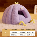 Cozy House with Removable Cushion & Non-Slip Bottom Cat Bed