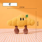 Cute Food Plush Dog Toy Donut Croissant Bread Squeaky Toy