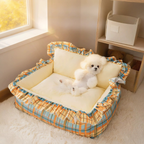 All-Season Cotton Pet Sofa Bed for Dogs and Cats