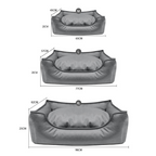 Waterproof Scratch-Resistant Cooling Leather Dog Bed