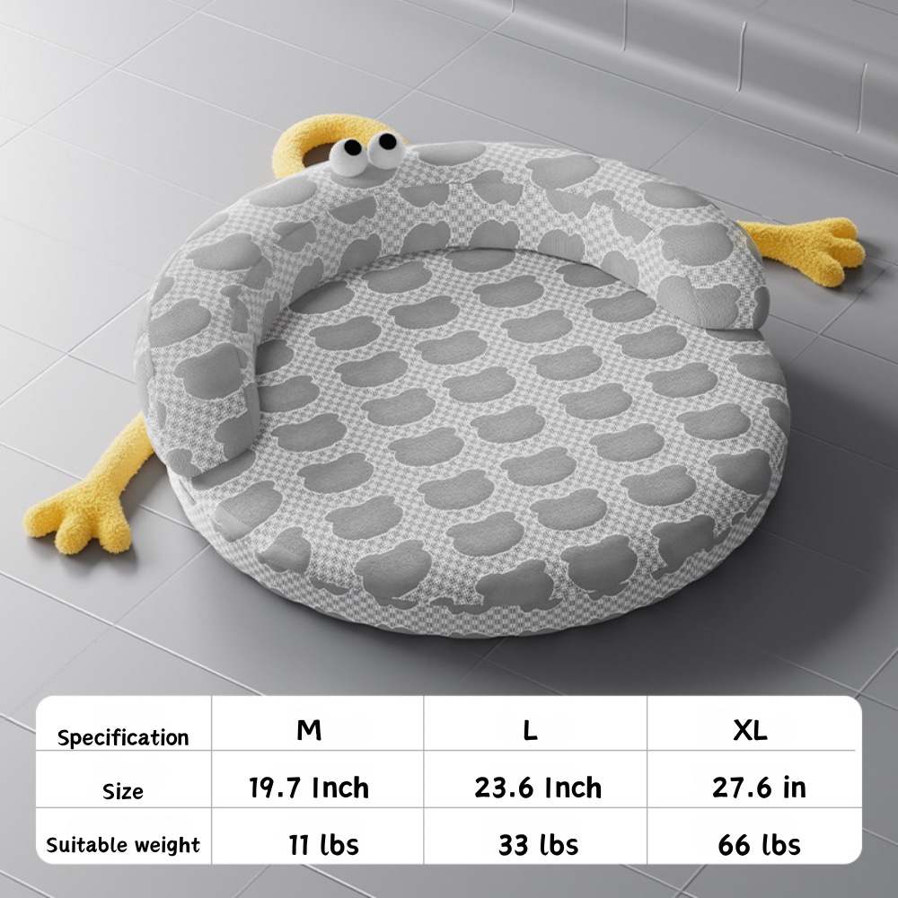 Pet Ice Silk Semi-Circle Cooling Nest Cat Bed