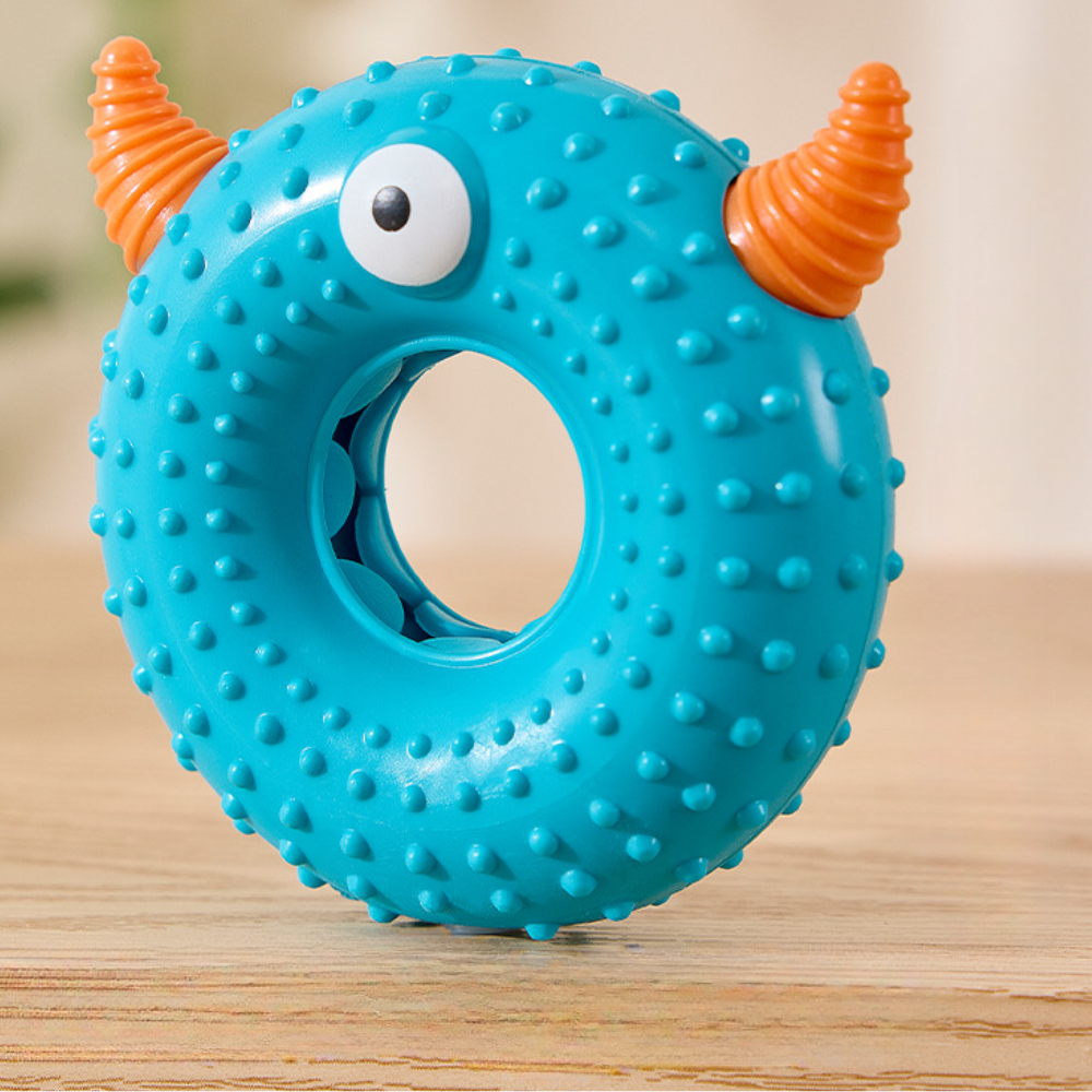 Monster Dog Toy Squeaky Chew Resistant Easy-Clean Pet Toy