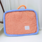 Dopamine Color Plush Dog Bed Washable and Cozy