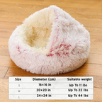 Long Plush Soft & Cozy Fluffy Nest for Deep Sleep Cat Bed