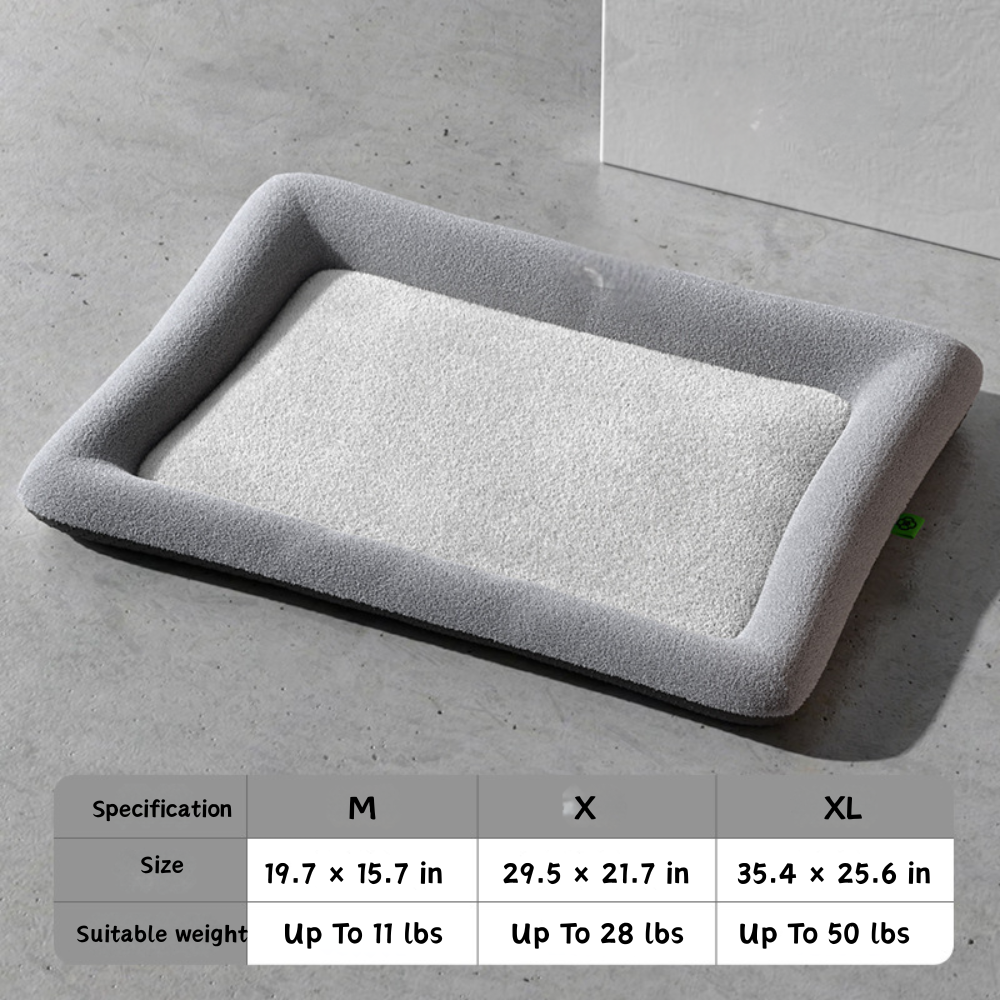 Memory Foam with Plush Cover – Anti-Slip, Orthopedic Comfort Dog Bed