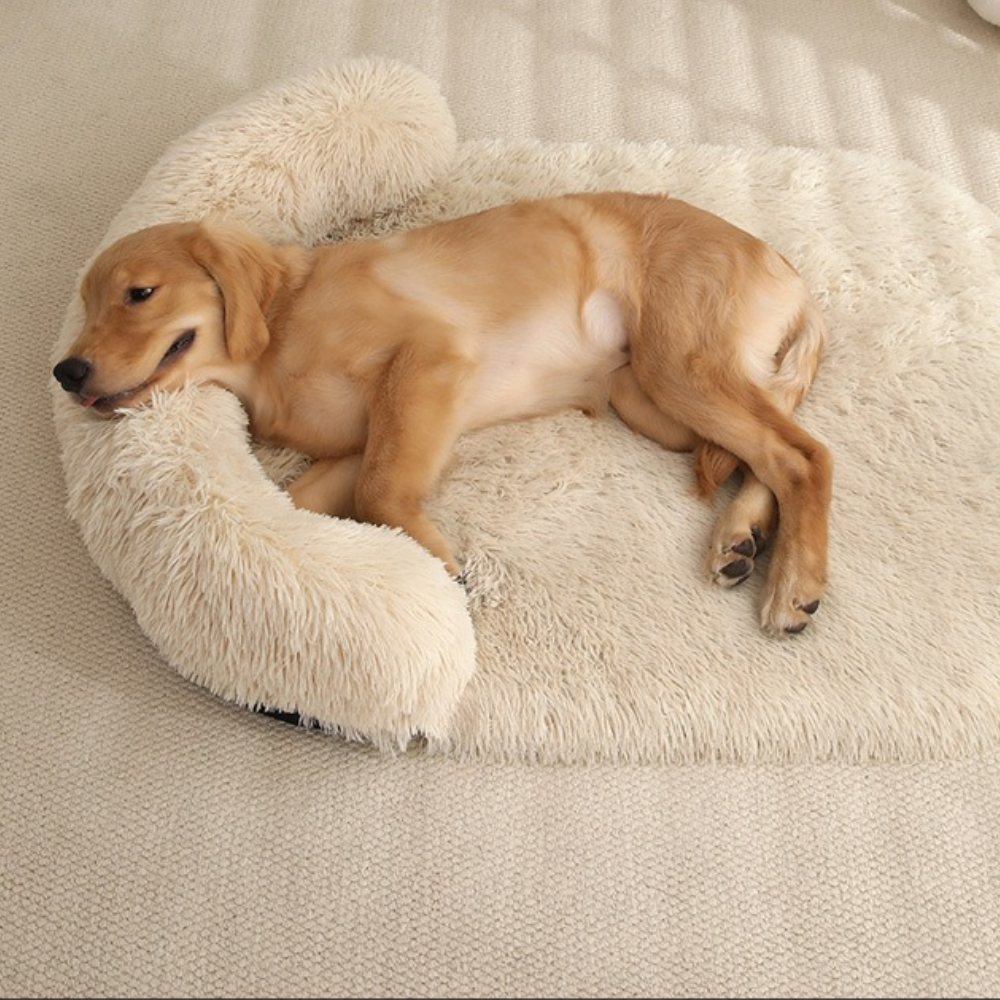 Plush Fluffy Pillow Support Winter Dog Bed