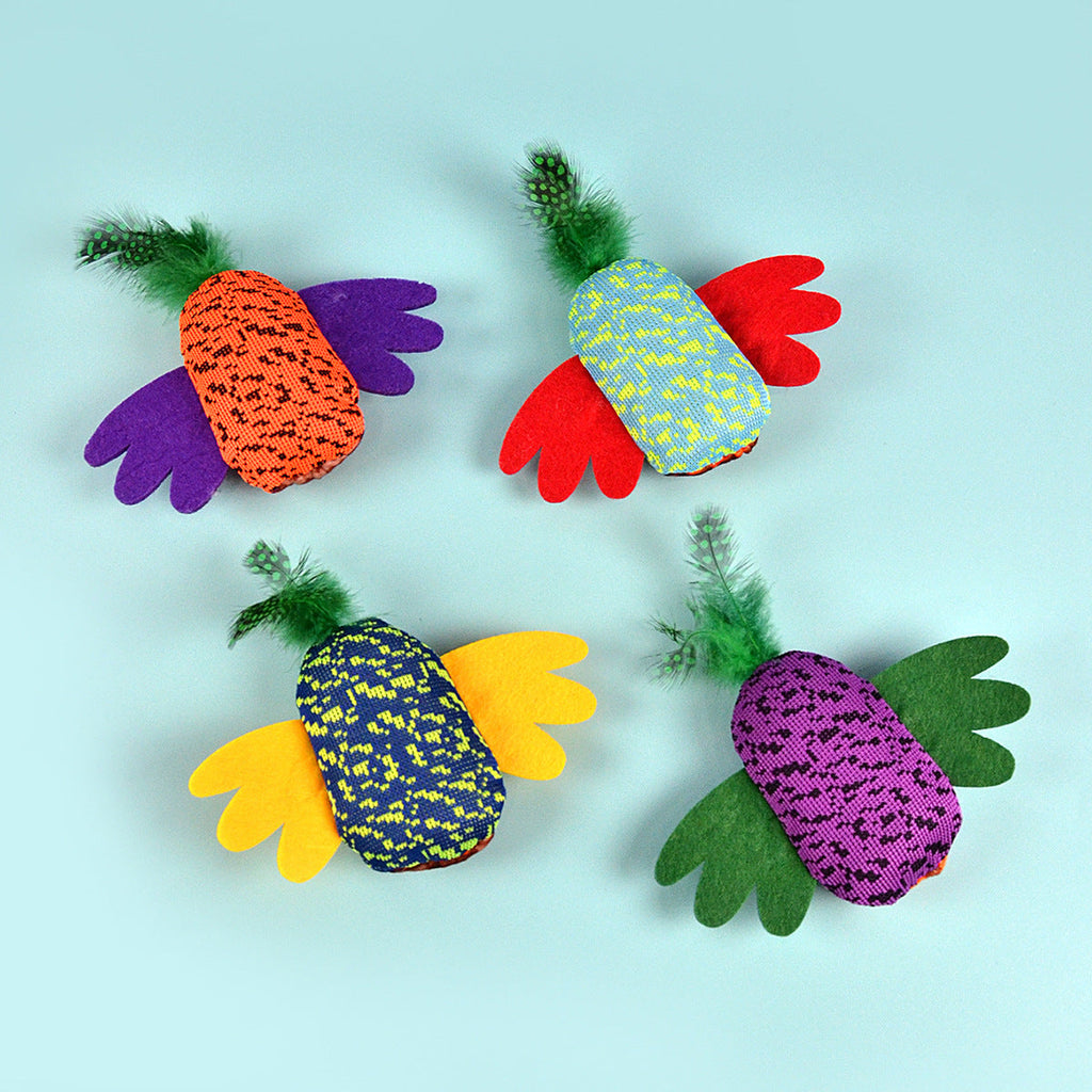 Designer Owl Bell Interactive Colorful Cat Toy