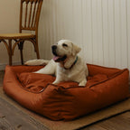 Waterproof Scratch-Resistant Cooling Leather Dog Bed