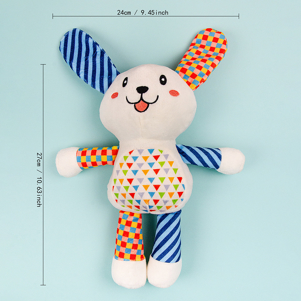 Plush Squeaky Pet Toy with Crinkle Paper Interactive Chew Dog Toy