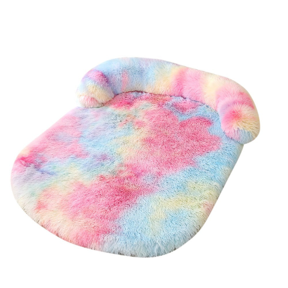 Plush Fluffy Pillow Support Winter Dog Bed