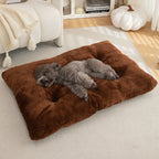Plush Pineapple Grid Pillow Dog Bed