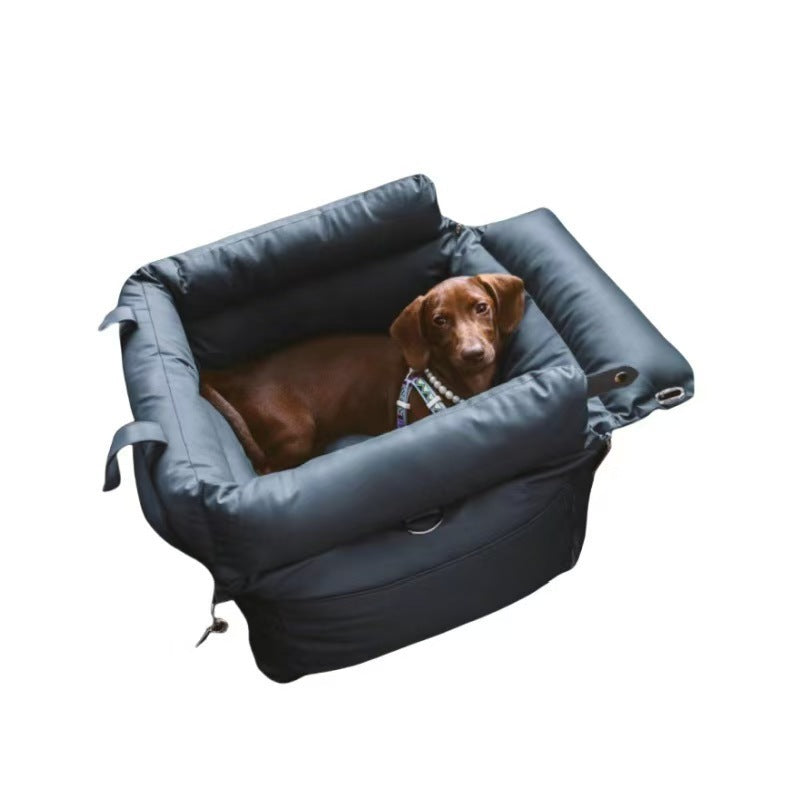 Leather Non-Slip Takeaway Bag Dog Bed