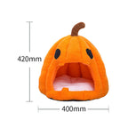 Halloween Pumpkin Washable Cat Bed