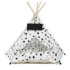 Cozy Cotton Teepee Pet Bed  Cat Small Dog
