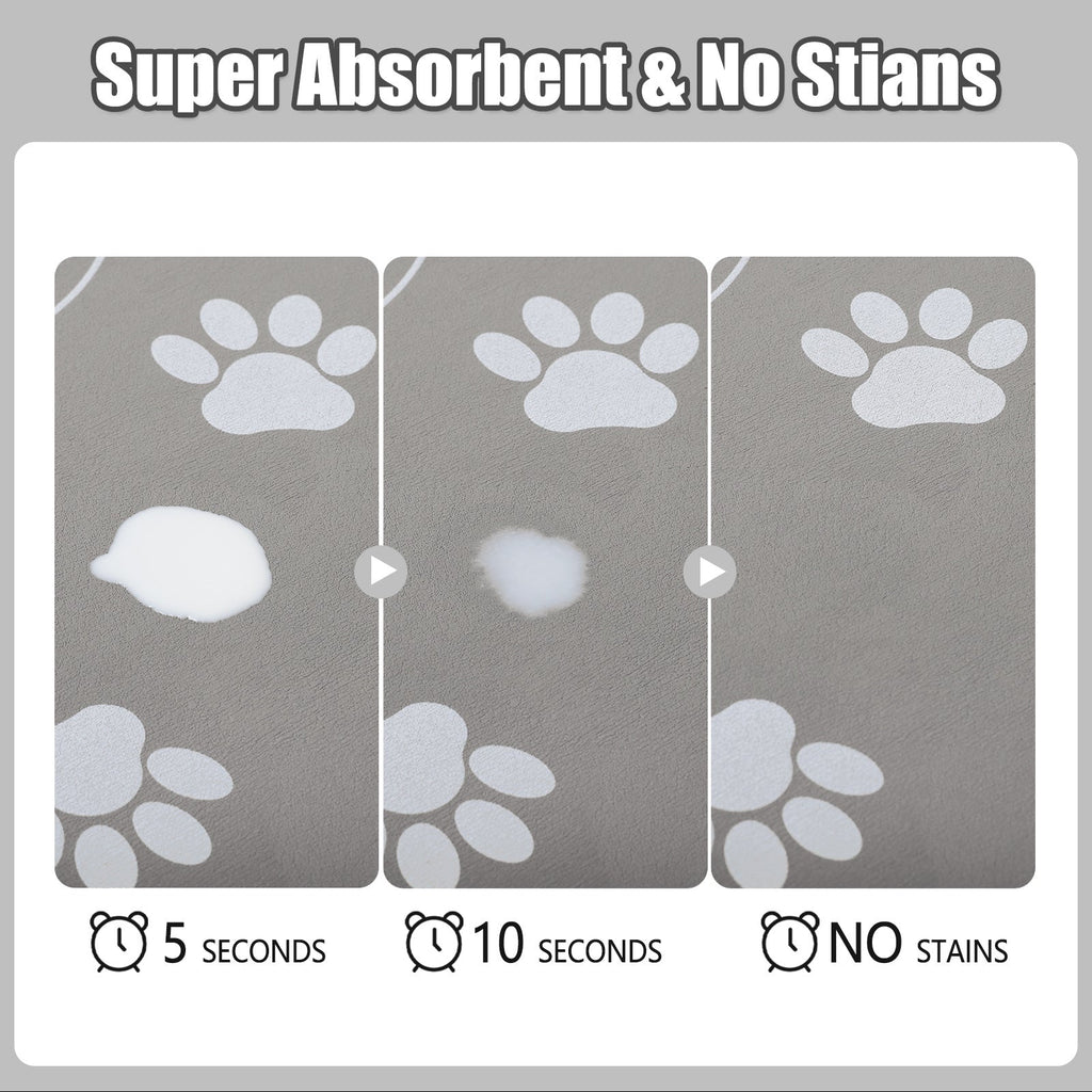 Absorbent Dog Feeding Mat Non-Slip Pet Bowl Pad