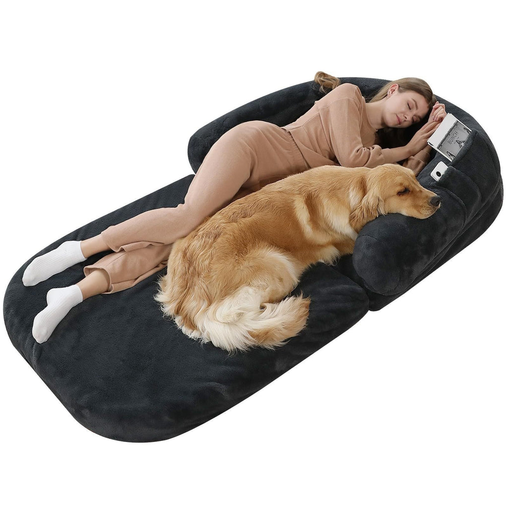 Plush Eco-Friendly Human Soft Dog Bed