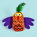 Designer Owl Bell Interactive Colorful Cat Toy