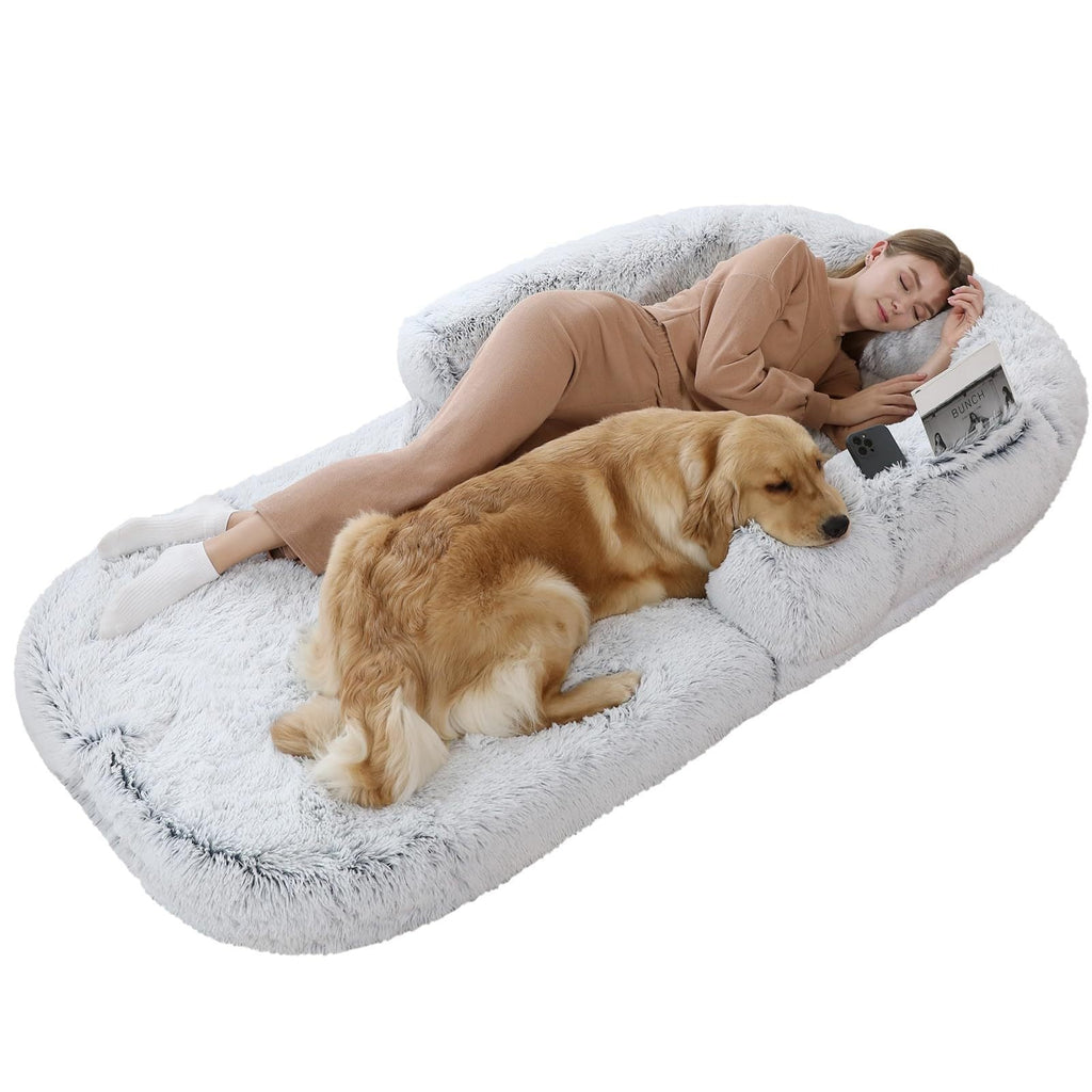 Plush Eco-Friendly Human Soft Dog Bed