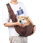 Hands-Free Pet Sling Carrier Outdoor Soft Adjustable Shoulder Bag for Small Dogs Cats