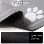 Absorbent Dog Feeding Mat Non-Slip Pet Bowl Pad