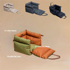 Leather Non-Slip Takeaway Bag Dog Bed