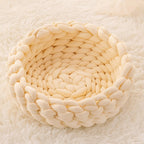 Handmade Knitted Cozy Nest Cat Bed