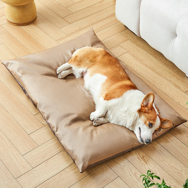 Leather Mat Waterproof Durable Dog Bed