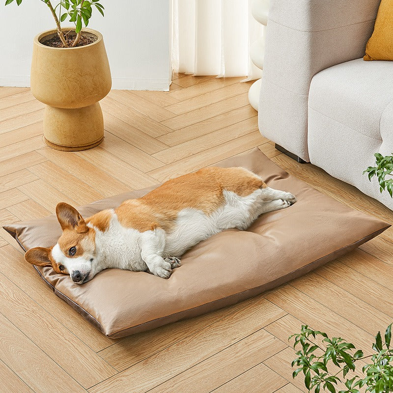 Leather Mat Waterproof Durable Dog Bed
