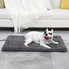 Scratch-Resistant Rose Plush Dog Bed