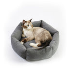 Hexagon Supportive Scratch-Resistant Chew-Proof Cat Bed