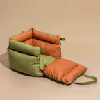 Leather Non-Slip Takeaway Bag Dog Bed