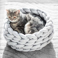 Handmade Knitted Cozy Nest Cat Bed