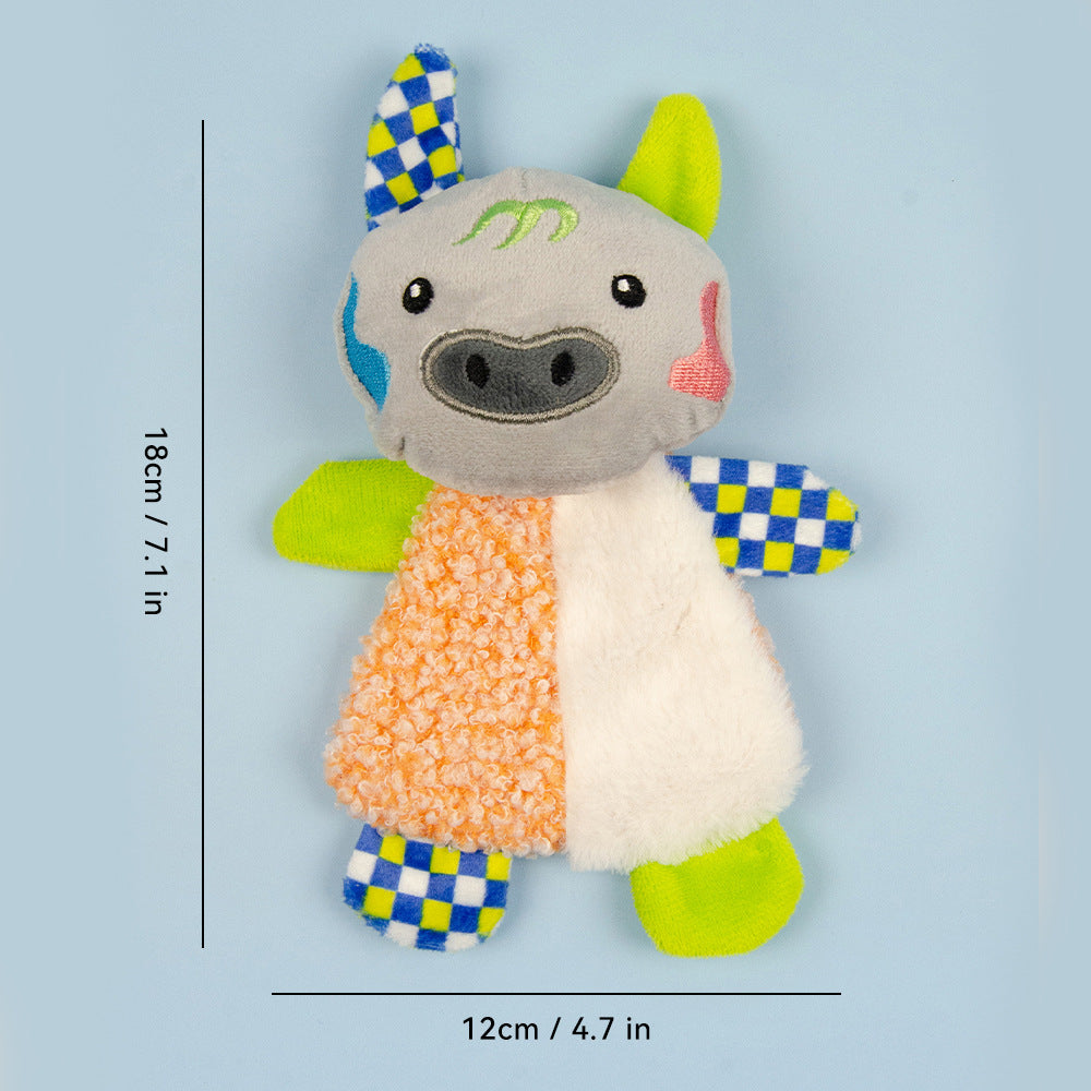 Plush Squeaky Pet Toy with Crinkle Paper Interactive Chew Dog Toy