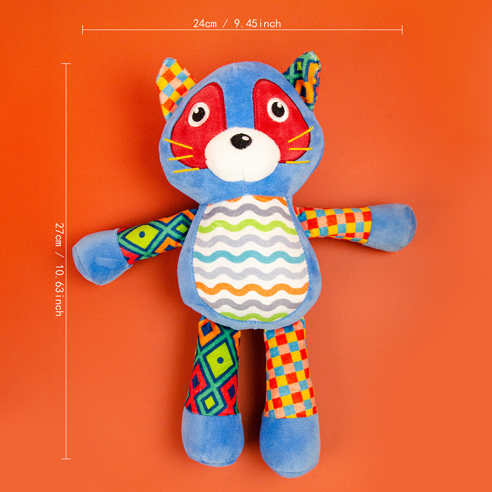 Plush Squeaky Pet Toy with Crinkle Paper Interactive Chew Dog Toy