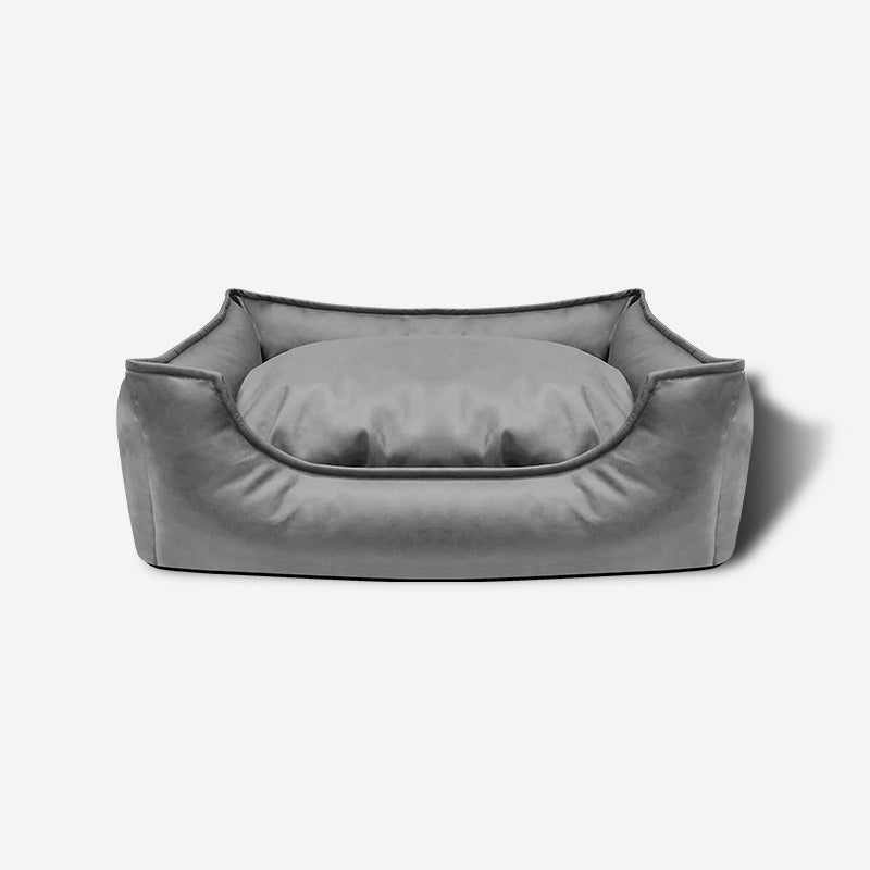 Waterproof Scratch-Resistant Cooling Leather Dog Bed