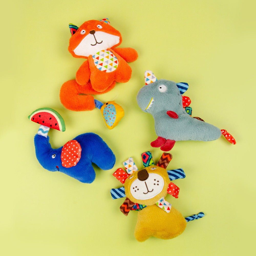 Plush Squeaky Pet Toy with Crinkle Paper Interactive Chew Dog Toy