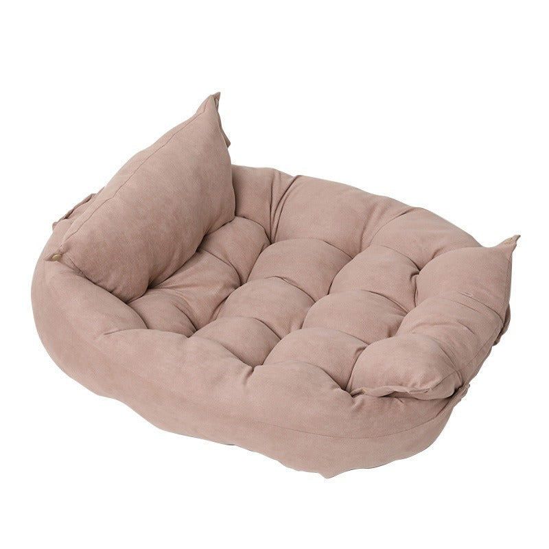 Convertible Multi-Shape Soft Washable Pet Sofa Dog Bed