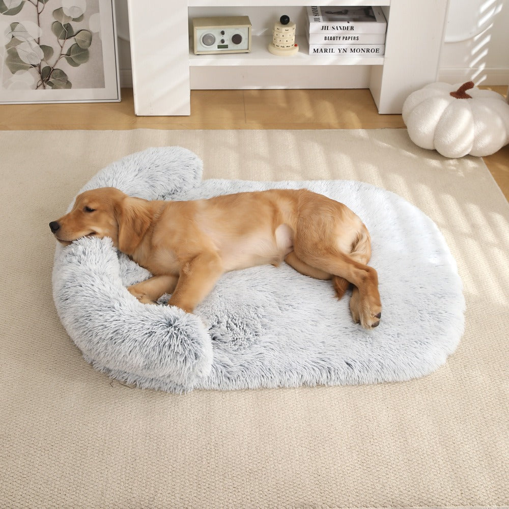 Plush Fluffy Pillow Support Winter Dog Bed