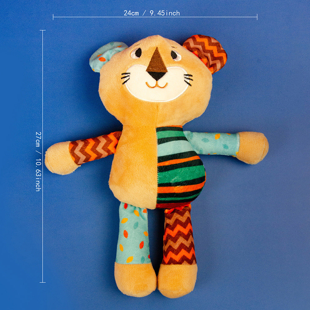 Plush Squeaky Pet Toy with Crinkle Paper Interactive Chew Dog Toy