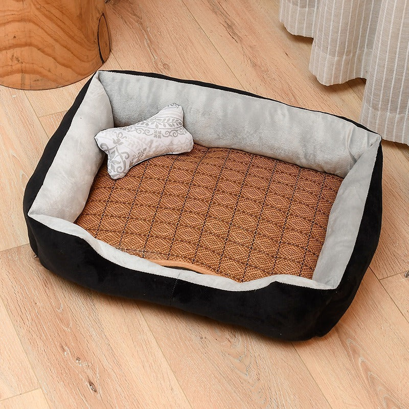 Washable Dog Bed Soft Eco-Friendly Summer Mat Dog Bed