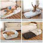 Plush Eco-Friendly Human Soft Dog Bed