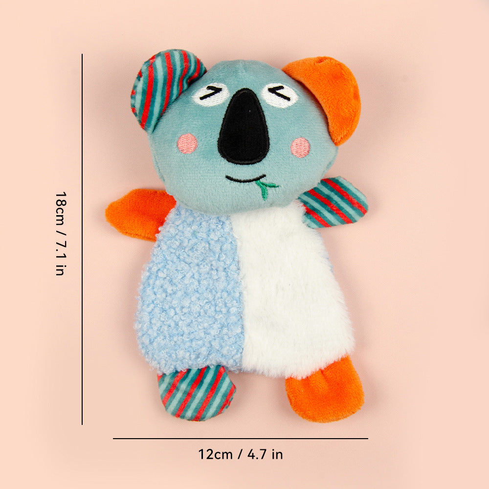 Plush Squeaky Pet Toy with Crinkle Paper Interactive Chew Dog Toy