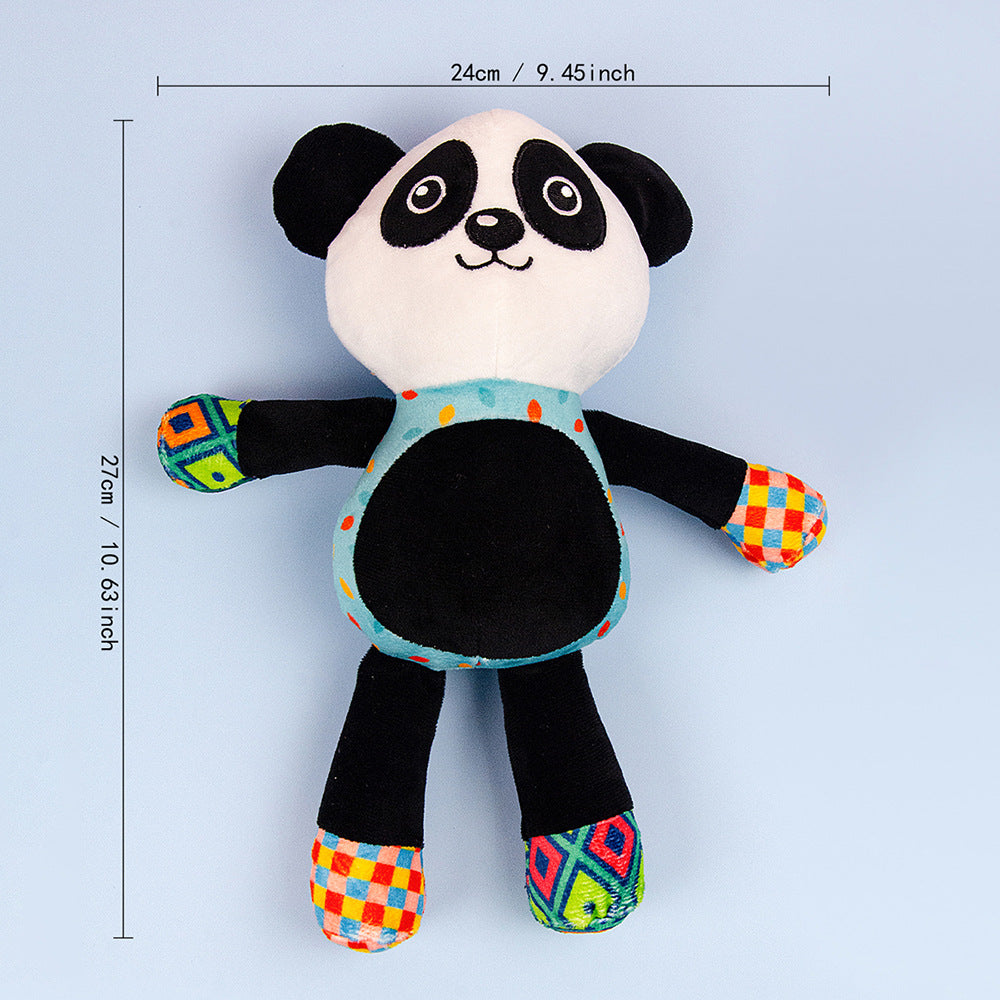 Plush Squeaky Pet Toy with Crinkle Paper Interactive Chew Dog Toy