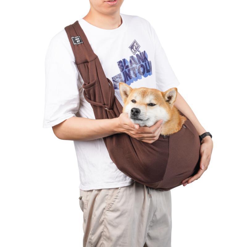 Hands-Free Pet Sling Carrier Outdoor Soft Adjustable Shoulder Bag for Small Dogs Cats