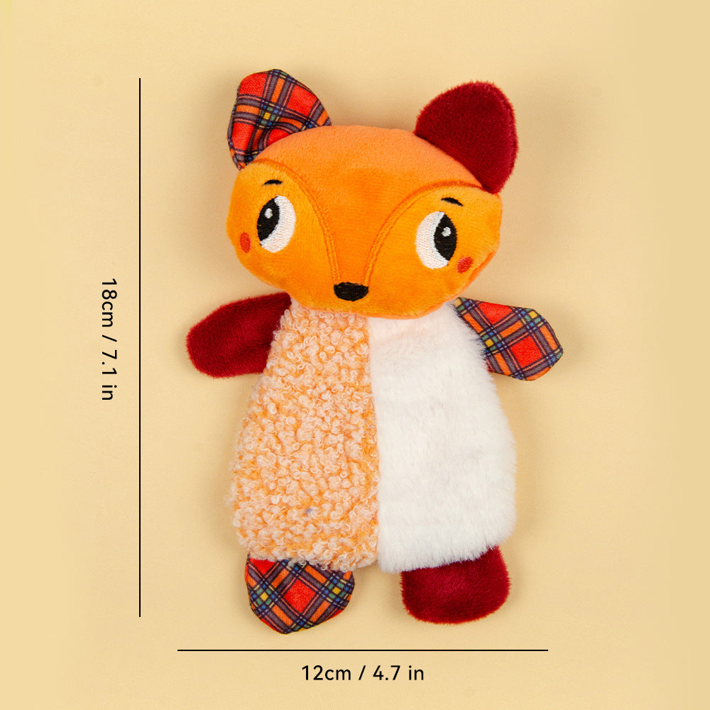 Plush Squeaky Pet Toy with Crinkle Paper Interactive Chew Dog Toy