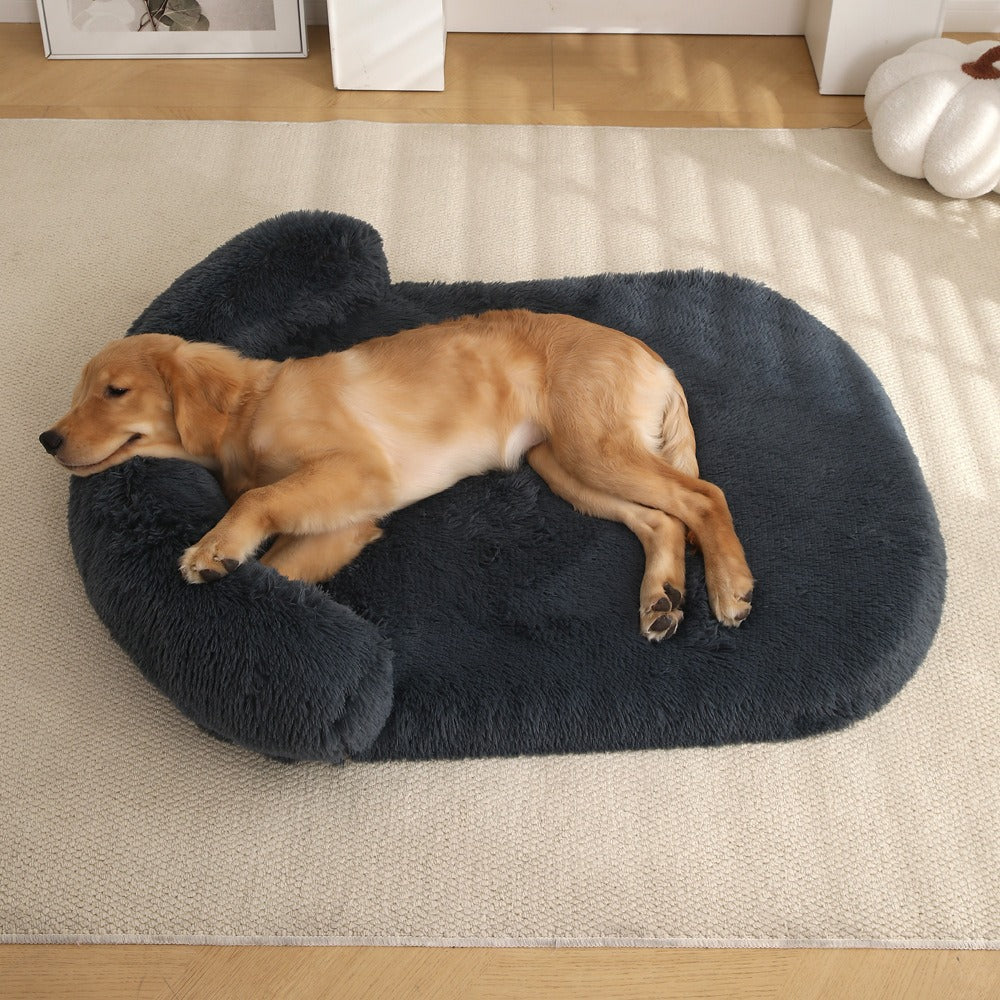 Plush Fluffy Pillow Support Winter Dog Bed