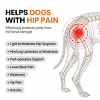 Dog Knee Braces & Dog Leg Braces for Back Leg with Carrying Handle, Reflective Adjustable Velcro Straps for ACL/CCL, Joint Pain and Luxating Patella—Reduces Back Leg Stress